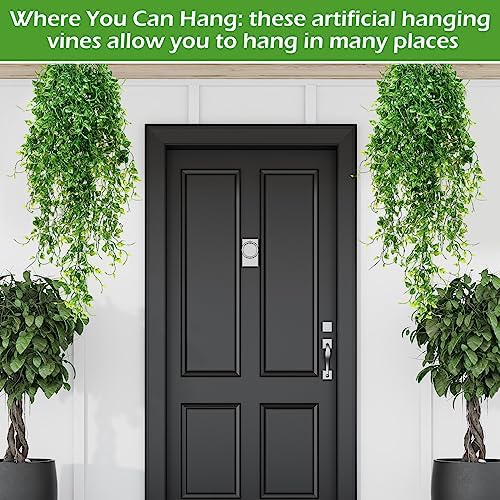 Hoteam 12 Pcs Artificial Hanging Greenery Plants, Ivy - Image 6
