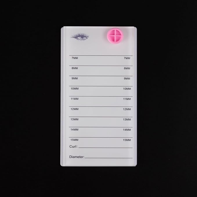 Acrylic Transparent Eyelash Storage Box, 8 Layers False Eyelashes Glue Pallet Holder Display Grafting Eye lashes Extension Close-Packed Display with 8 Pallets Clear Makeup Organizer (White)