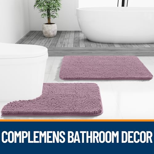 OLANLY Bathroom Rugs 30x20, Extra Soft Absorbent Chenille Bath Rugs - Image 7