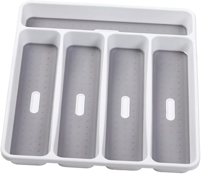 Mikinona 1pc Cutlery Storage Organizer Multi-divided Fork Spoon Tray for Kitchen Drawer Storage to Organize Utensils and Items