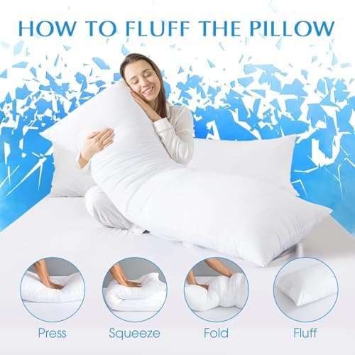 SHOUREN Large Body Pillow,Long Bed Pillow for Adults,20x54in - Image 6