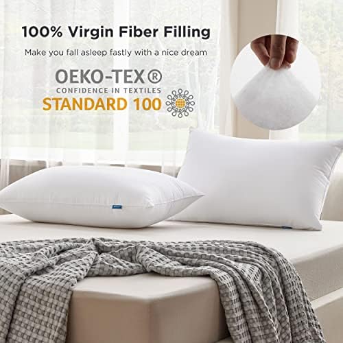 Bedsure Pillow Cases Queen Bundle Firm Bed Pillow - Image 7