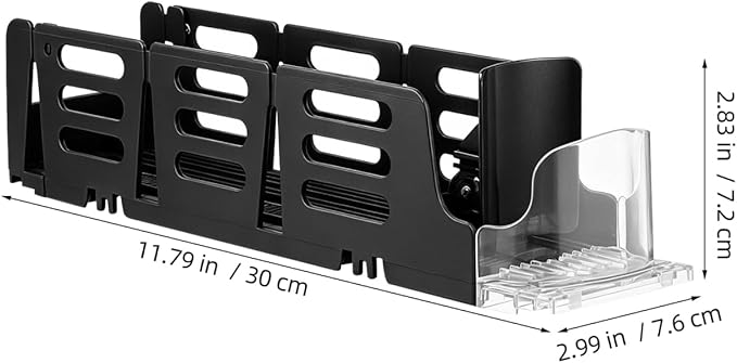 Baluue Drink Organizer for Fridge, Single Row Automatic Soda Can Dispenser, Spring Push Self-Pushing Glide Holder for Beverage Cans in Mini Refrigerator Storage