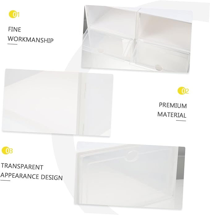 4pcs Thickened Plastic for Men Stackable and Storage for Home Organization for Shoes and Sundries