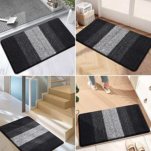 Kitinjoy Indoor Outdoor Door Mat, 36x24 Non-Slip Dirt Trapper Doormats - Image 6