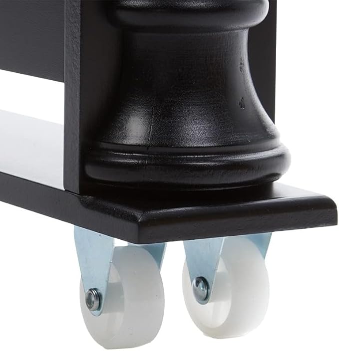 Slim Rolling Can and Spice Racks - Black