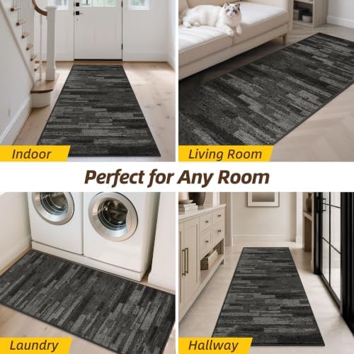 JSEI Dirt Trapper Door Mat 24"x60", Non-Slip Doormat, Light Gray - Image 6