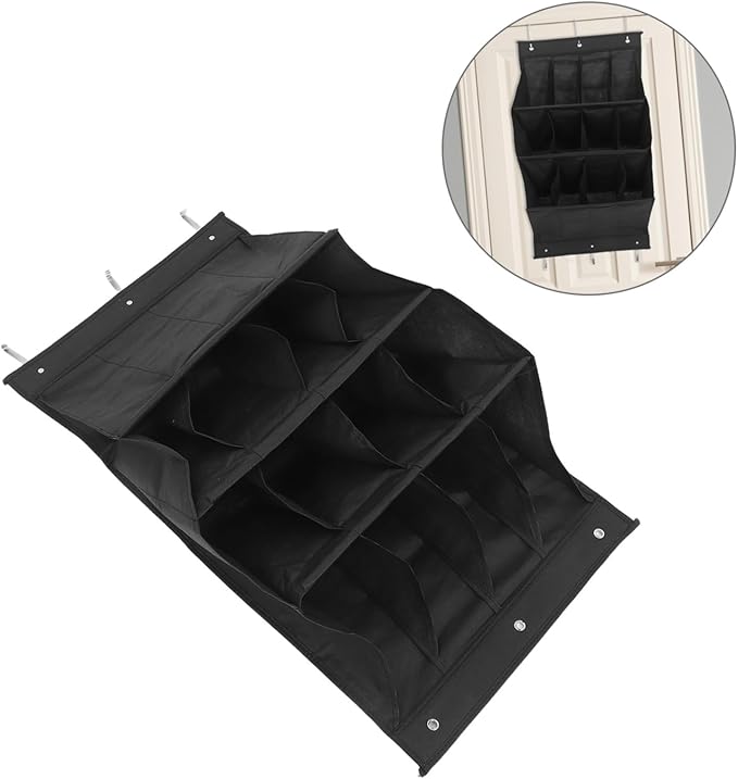 Zerodeko Door Hanging Shoe Rack Vertical Organizer for Narrow Doors Wall Mounted Storage for Entryway Bathroom and Laundry Room Tear Resistant