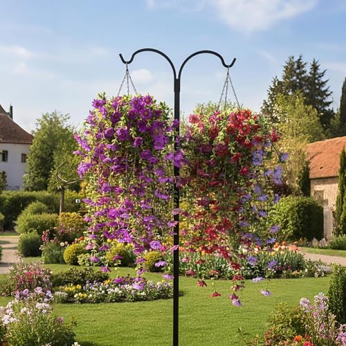 6 Pcs Fall Artificial Hanging Flowers Outdoor, Elegant Color - Image 6