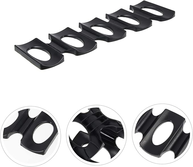 LABRIMP Refrigerator Beer Holder Mat Silicone Beverage Storage Rack for Fridge Easy to Clean Beer Bottle Organizer for Cans and Bottles Black