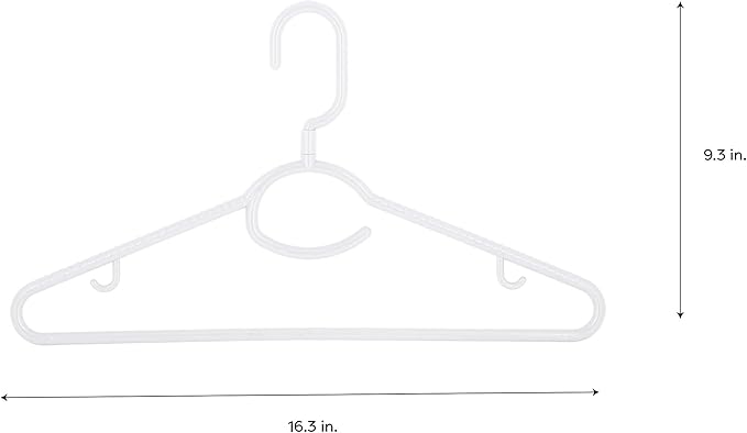 Laundry 360 Swivel Neck Hanger 5 Pack in White