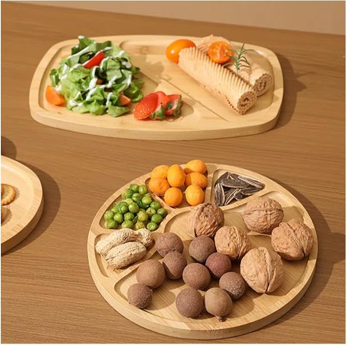 1PCS Bamboo Bathroom Trays - Suitable for The Bathroom,Kitchen,Breakfast Tray and Decorative Tray (10.63 in * 7.09 in)