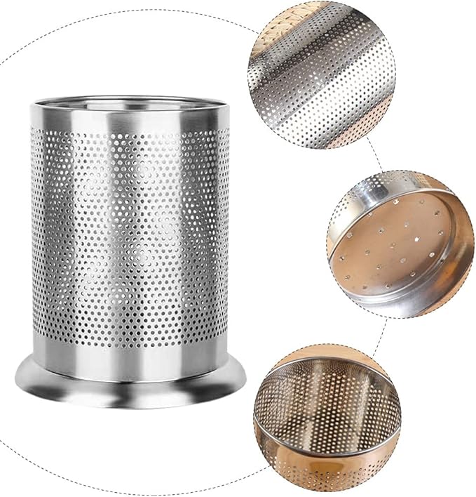 Cabilock 2Pcs Stainless Steel Chopstick Cages with Mesh Design Kitchen Tableware Drying Racks Holders for Utensils Premium Kitchen Supplies