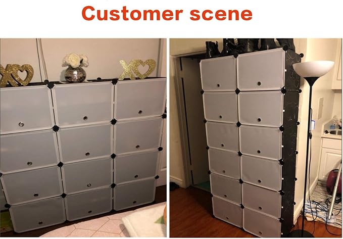 KOUSI Portable Shoe Rack Organizer 72 Pair Tower Shelf Storage Cabinet Stand Expandable for Heels, Boots, Slippers, 8-Tiers Black