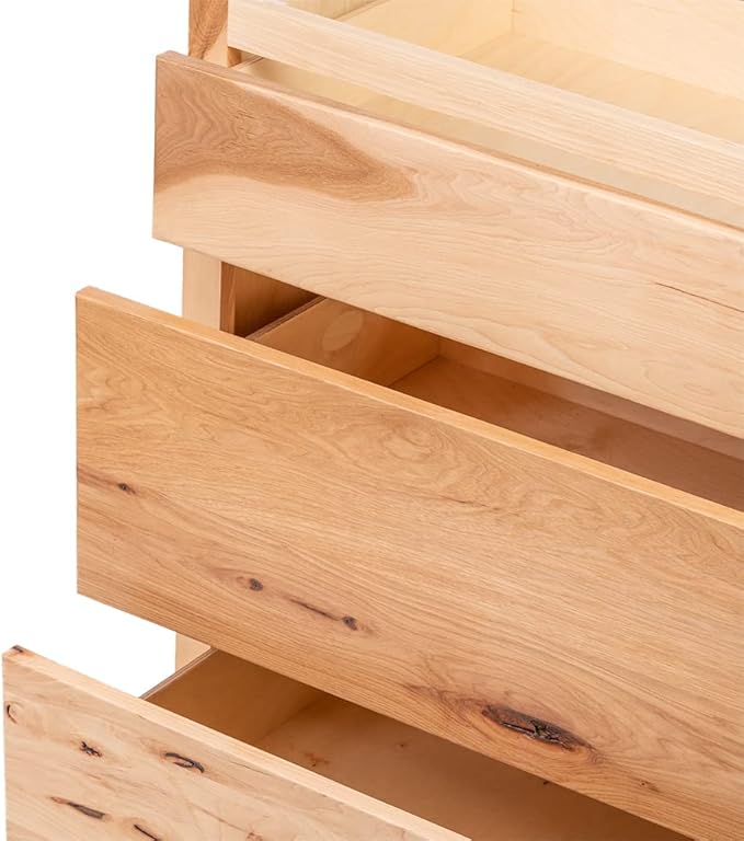 Quicklock RTA (Ready-to-Assemble) | Base Kitchen Cabinets - Shaker Style | Made in America (Rustic Hickory, 30" W x 34.5" H x 24" D 3 Drawer Pots and Pans)