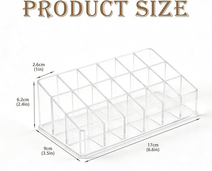 Essential Oil Holder,18 Slots Plastics Essential Oil Storage,for Bottles Perfumes and Nail Polish Shelf,Essential Oil Organizer,Makeup Storage Rack