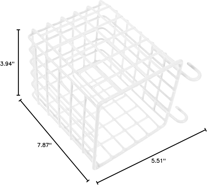 Cabilock 2pcs Wire Hanging Basket Storage Rack Iron over The Door Organizer for Kitchen Bathroom and Bedroom Sturdy Multi-functional Design for Utensils and More Elegant Mesh Style