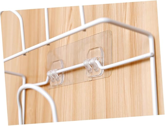 DOITOOL Shoe Rack, Double- Layer Shoes Rack Wall Mount Slippers Hanging Shelf Slipper Storage Organizer (White)