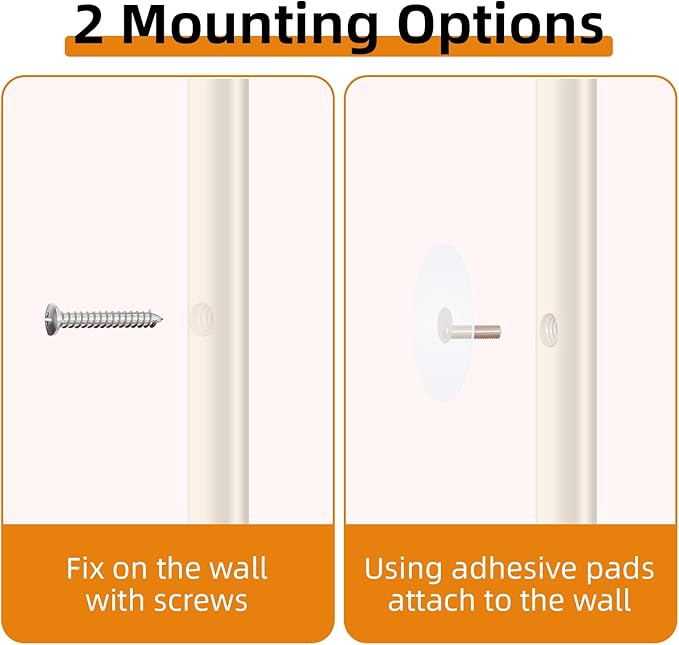 Saiveina Behind The Door Storage 5 Tiers Behind Door Shelf, Space-Saving Bathroom Door Shelf, Metal Shelf for Kitchen Bathroom Living Room, Off-White