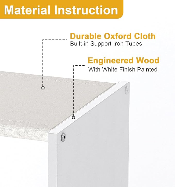 Cidaziya 2 Pack 2 Tier Small White Shoe Rack for Closet, Stackable Shoe Shelf Organizer for 9-12 Pairs of Shoes, Portable Wood and Cloth Structure, Small Shoe Storage Organizer, Size 28.5"* 11" * 13"