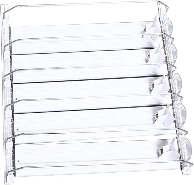 Self Pushing Drink Organizer, Beverage Bottle Can Dispenser, Drink Organizer for Home Kitchen Refrigerator (White)