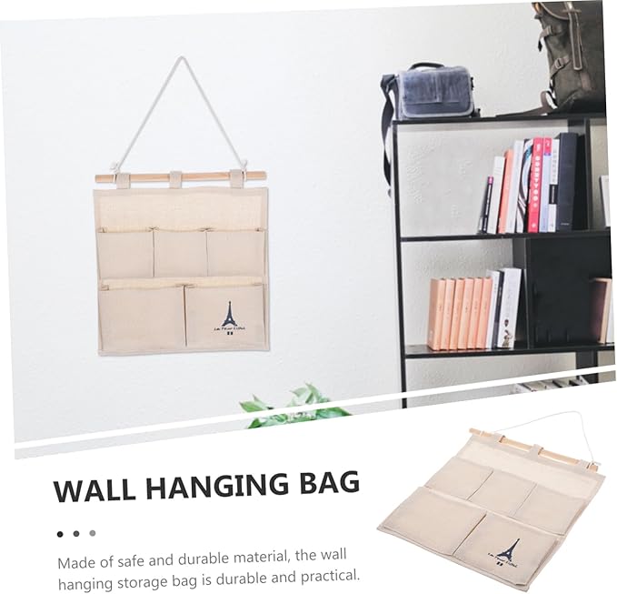 Cabilock Household Wall Pocket Organizer Multi-use Pouch for Chic Design for Living Room Bathroom Kitchen and Bedroom Easy Installation
