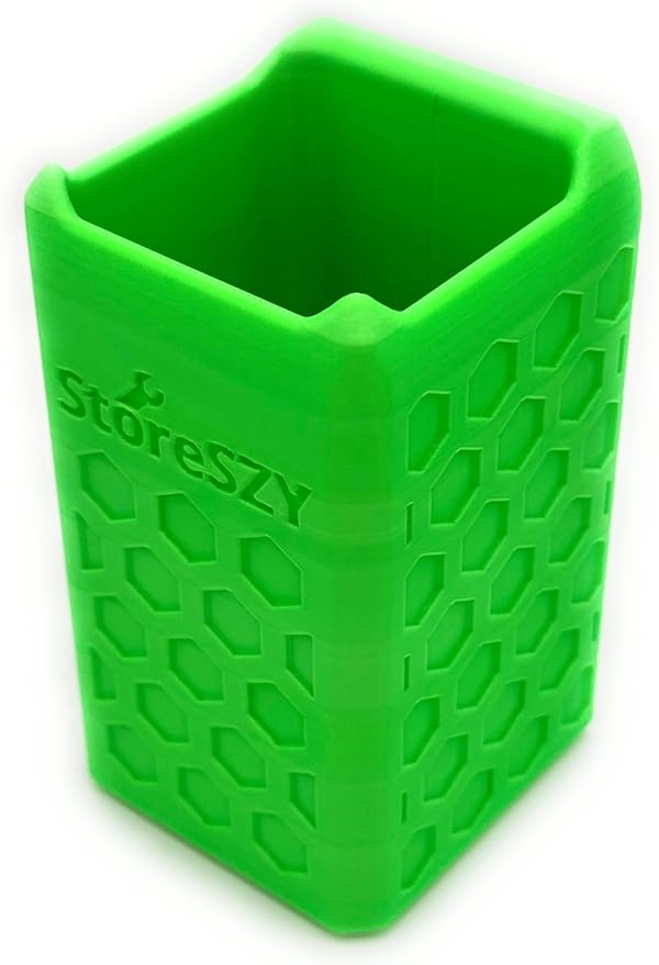Magnetic Zip Tie Holder – Tool Organizer with Rubberized Magnets | Multiple Sizes & Colors for Garage, Shop, or Toolbox Storage (Lime Green, Short)