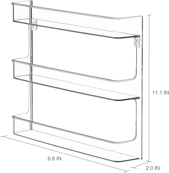 iDesign Hanging Nail Polish & Cosmetics Organizer, The Clarity Collection – 8.78" x 2.02" x 11.07", Clear