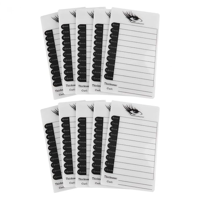 10 Layers Acrylic Eyelash Storage Box,Eyelash Holder Extension Tool,Makeup Organizer False Eyelashes Glue Pallet Holder, Grafting Eye lashes Close-Packed Display with 10 Pallets (Silver)