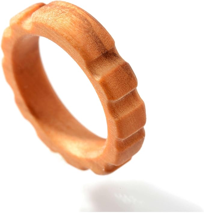 Holyart Rosary Ring Olive Wood, 18 mm (0.71 inc.) - UK P