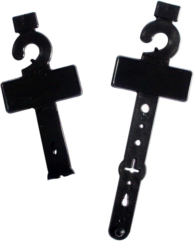 HAND Well Made Tools No.12 Plastic Black Belt Display Hangers - Pack of 20