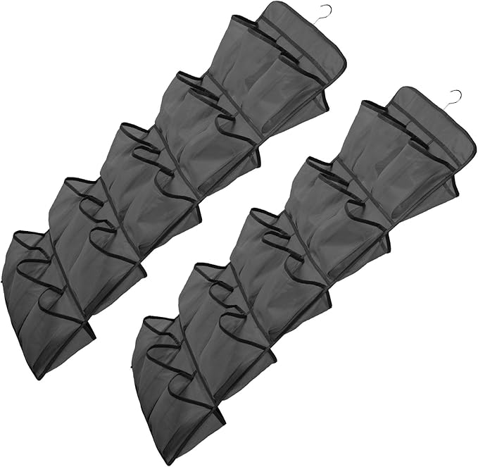 Hanging Shoe Organizer Large Capacity Shoe Holder Space Saving Storage Holder Hanger Versatile Over the Hanging Organizer Sturdy Mesh Pocket for Home