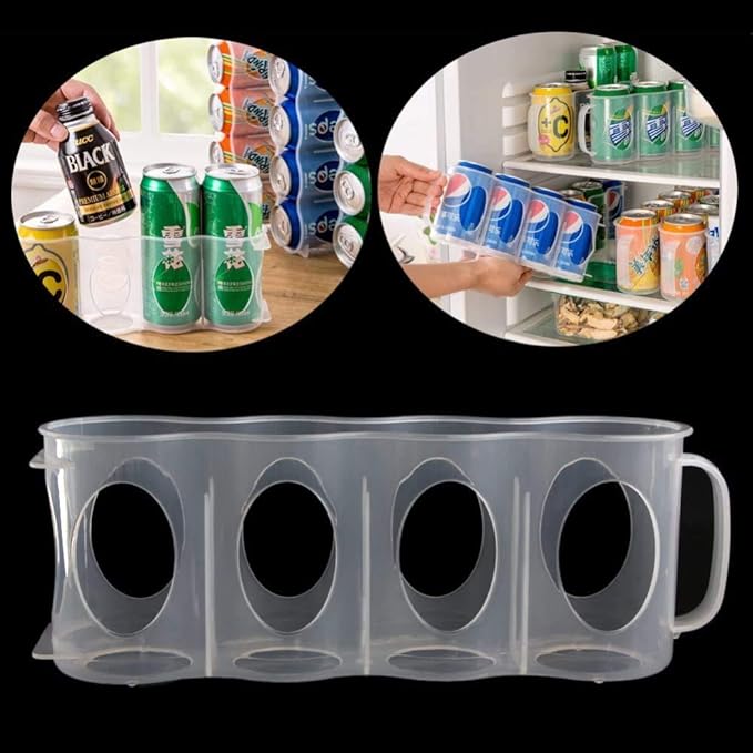 New Soda Can Storage Holder Kitchen Fridge Space Saver Organization Rack