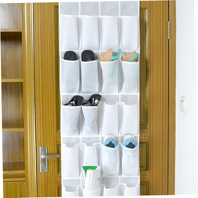 SOLUSTRE 24pcs Shoe Storage Bag Door Hanger Organizer Hanging Bag for Shoes Tidy Decor
