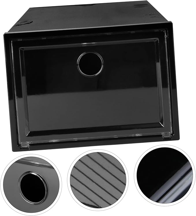 Healifty Transparent Plastic Shoe Box with Front Door Stackable Shoe Storage Container for Home Material with Dustproof and Scratch Protection Space Saving Organizer for Sneakers