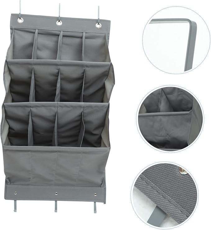 Cabilock Multi-layer Wall Storage Bag over The Door Organizer Shoe Organizer Oxford Easy Hanging Hooks