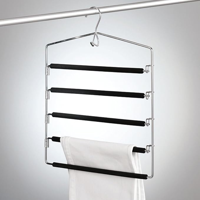 Zeller 17135 42.5 x 23 cm Multi-Bar Trouser Hanger Metal