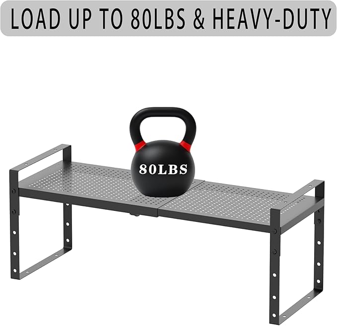 Expandable Metal Shoe Rack, Adjustable Space-Saving, Heavy-Duty Shoe Rack with Borders. Multi-Functional for Closet, Bathroom, Entryway, Kitchen or Office