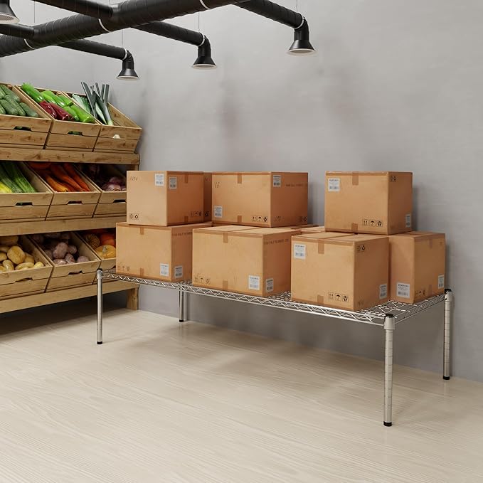 24" Deep x 60" Wide x 14" Height Wire Shelving Kit | 1-Tier | NSF Commercial Storage Rack Unit