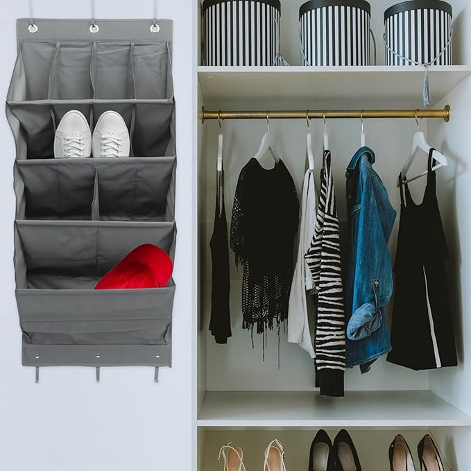 Garneck Door Storage Bag Shoe Organizer Wall Hanging Storage Oxford Multi-function Door Organizer