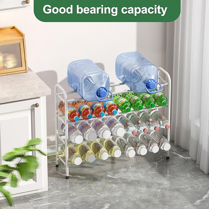 kiplant Expandable Shoe Rack, 4-Tier Expandable Metal Shoe Rack,Shoe Shelf for Closet, Entryway & Hallway