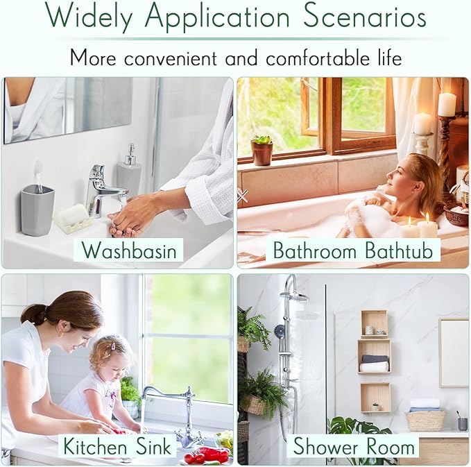 Cunhill 3 Pieces Silicone Soap Dish Self Draining Soap Dish Shower Waterfall Bar Soap Holder Tray with Drain Soap Saver for Kitchen Bathroom Accessories (Light Gray,Bright White,Black)