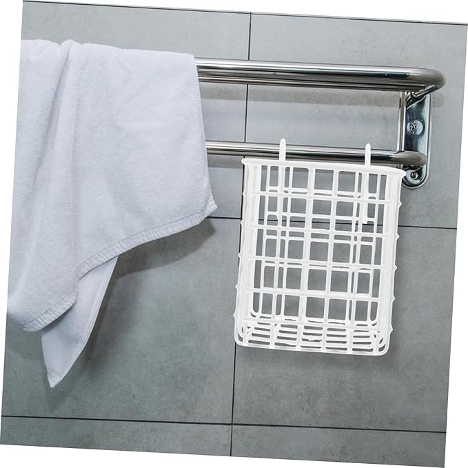 SOLUSTRE Iron Hanging Basket Storage Rack for Kitchen and Bathroom Versatile Wire Organizer for Cabinet Doors Space Saving Design Capacity for Utensils and Toiletries
