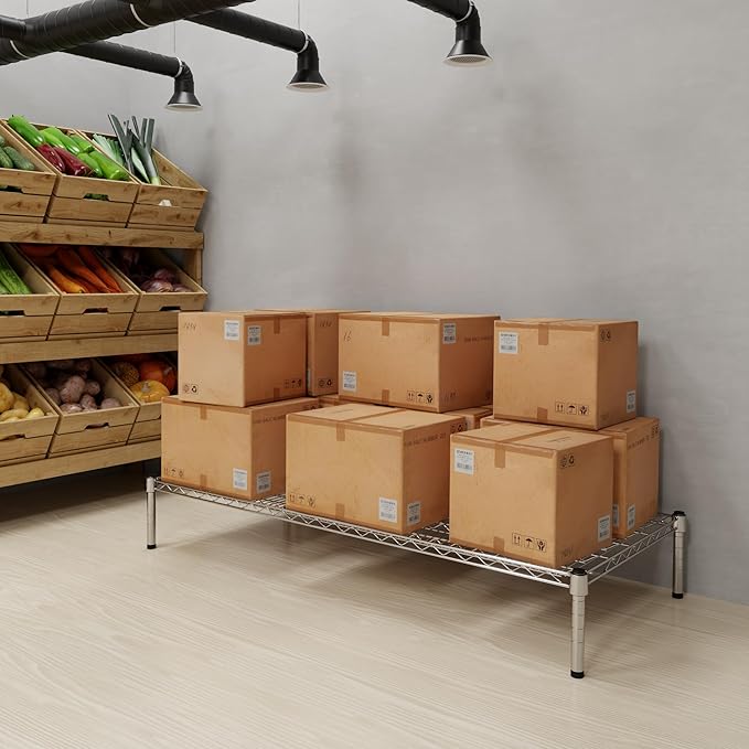 24" Deep x 54" Wide x 8" Height Wire Shelving Kit | 1-Tier | NSF Commercial Storage Rack Unit