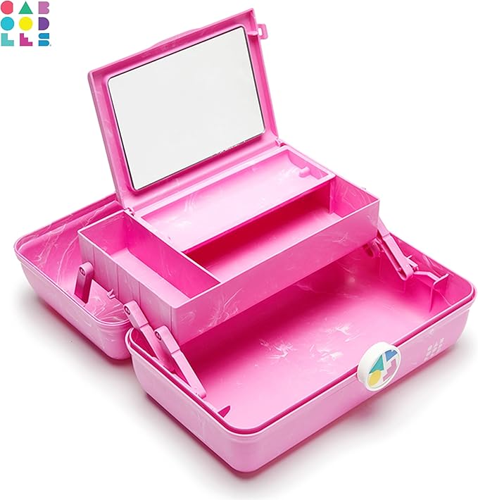 Caboodles On-the-go girl cosmetic organizer, Bubblegum Marble