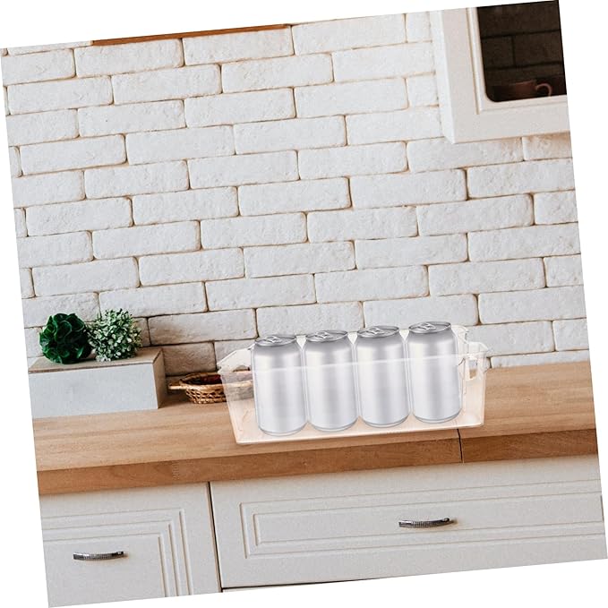 Household Fridge Organizer Drawer-style Beverage Storage Rack for Cans and Bottles Easy Dispenser for Refrigerator Drink Holder