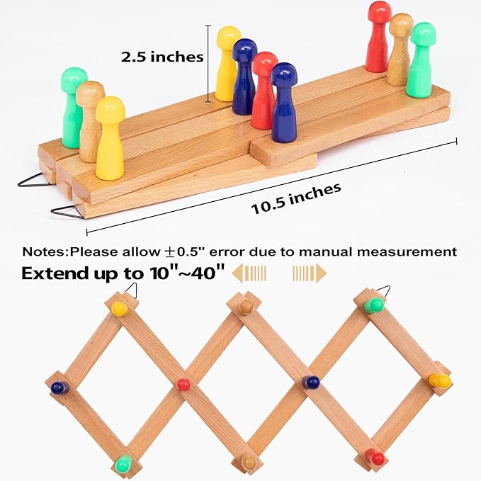 SCUNDA Expandable Hat Rack for Wall, Colorful Wall Hook for Coat/Mug/Baseball Cap, 2 Packs Hat Holder for Girls or Boys Room, Kids Room