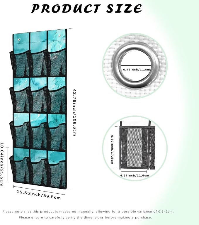 Generic Blue Marble Over The Door Shoe Organizer Hook Design Shoes Rack Storage Organizer Over The Door Can Be Easily Folded Into A Flat Shape for Easy Storage and Carrying