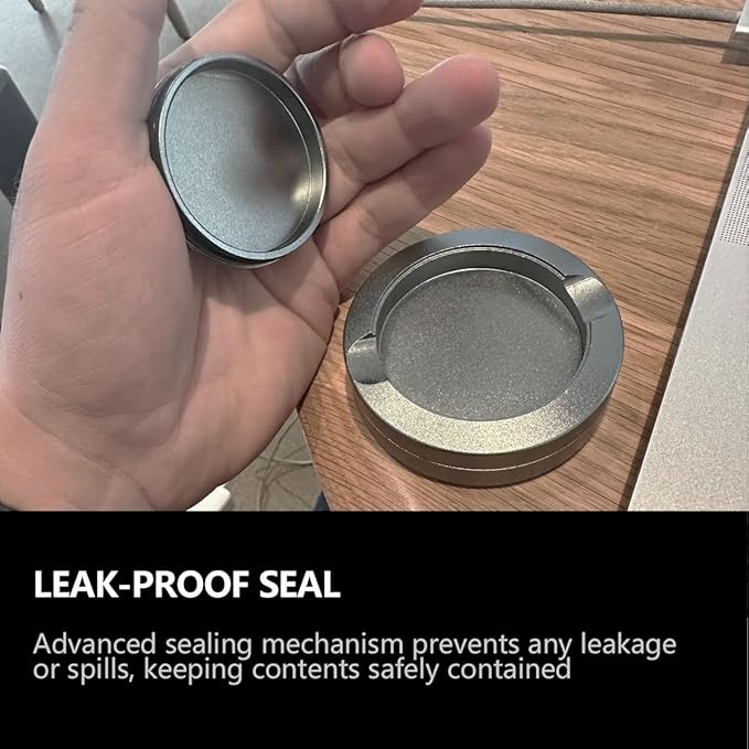 Portable Metal Can ZYN Box, Leak-Proof Design(Silver)