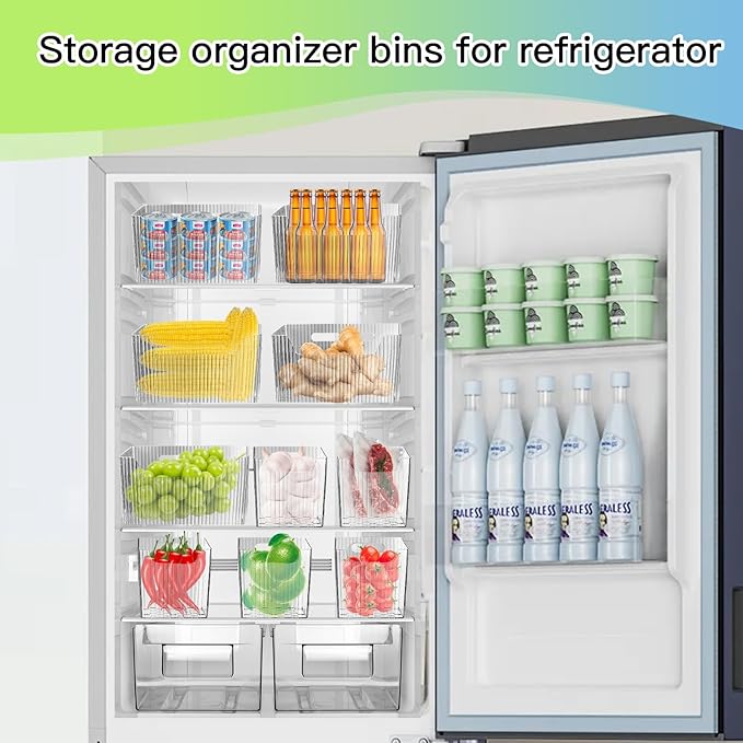 12 Pcs Storage Organizer Bins Wall Mounted Organizer Basket,Wall Organization Container Hanging Basket Bins,for Organizing Cosmetics, Toiletries and Kitchen Supplies